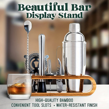 Odior Mixoro cocktailset met bamboe standaard