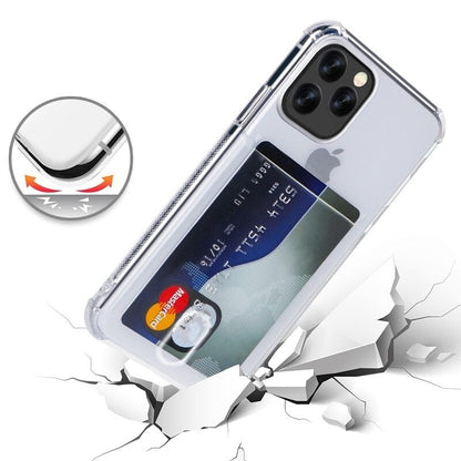 iPhone 13 Pro transparant TPU hoesje met pasjeshouder
