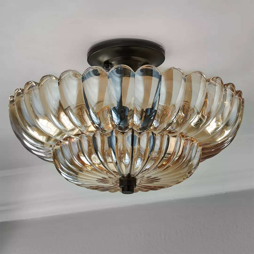 SMD Living vintage glazen plafondlamp