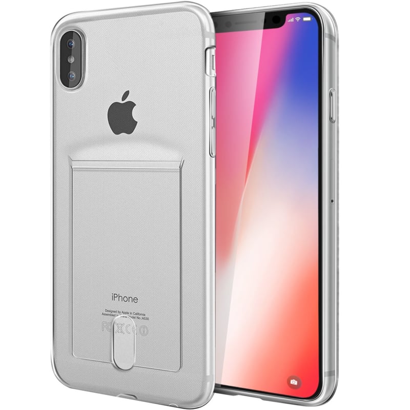 iPhone Xs Max TPU hoesje met pasjesvakje