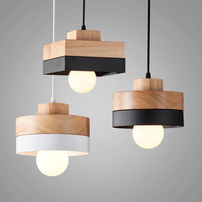 Lumio moderne hanglamp van metaal en hout