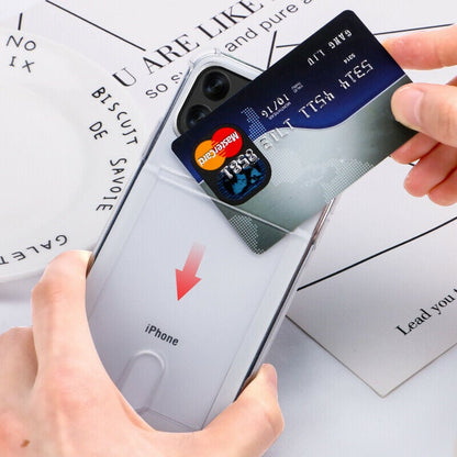 Apple iPhone 11 Pro transparant TPU hoesje met pasjesvak