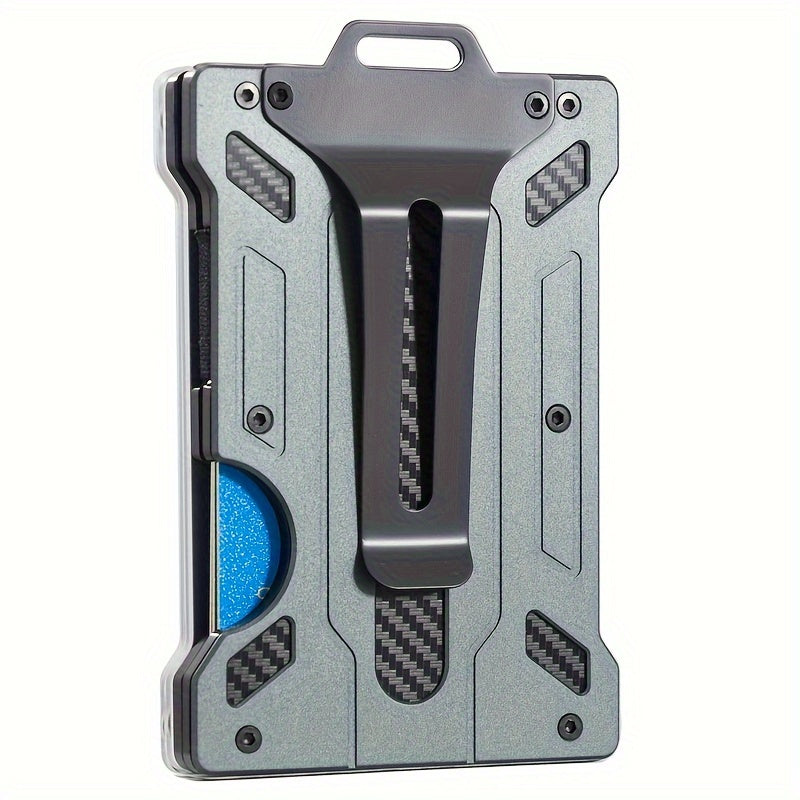 Aluminium RFID-kaarthouder met badgevenster