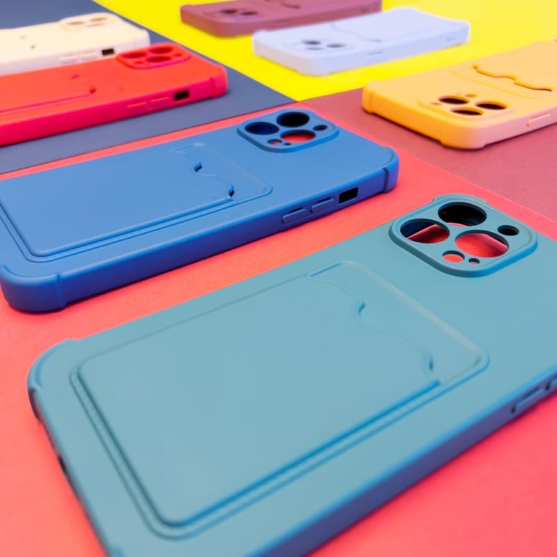TPU Color Case hoesje met pasjesvakje voor iPhone 12 Pro Max