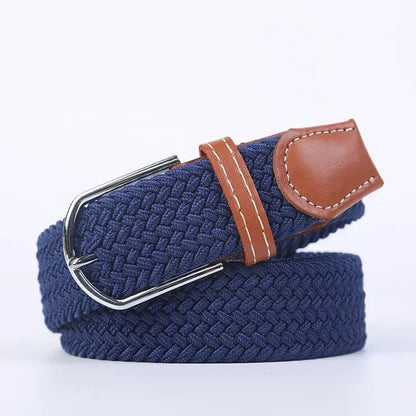 StretchBuckle elastische faux lederen riem