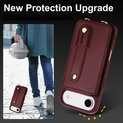 iPhone Air hoesje met pasjeshouder en draagkoord