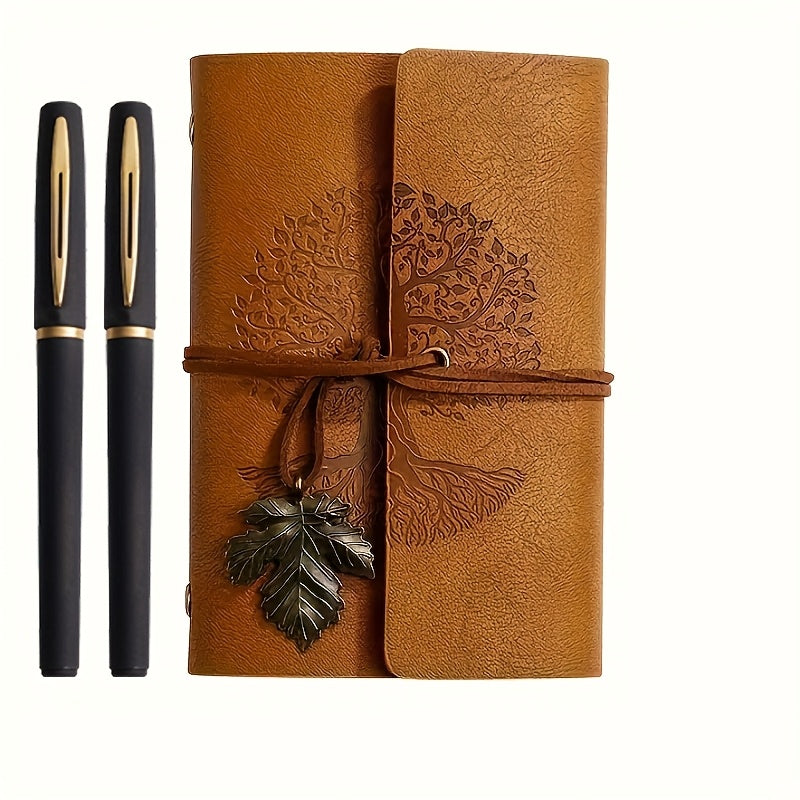 Vintage Notebook Set met Gelpennen