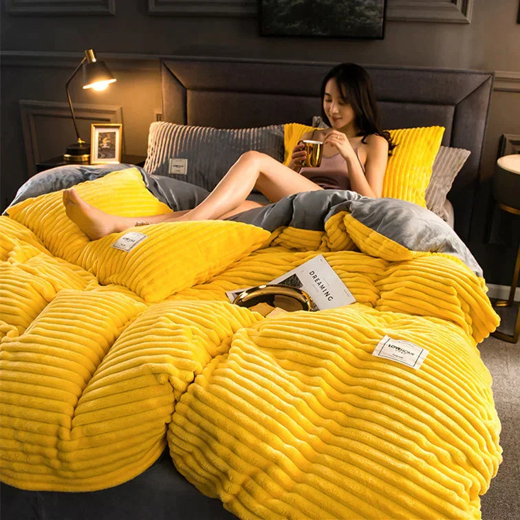 DreamWeave fluwelen fleece dekbedovertrek