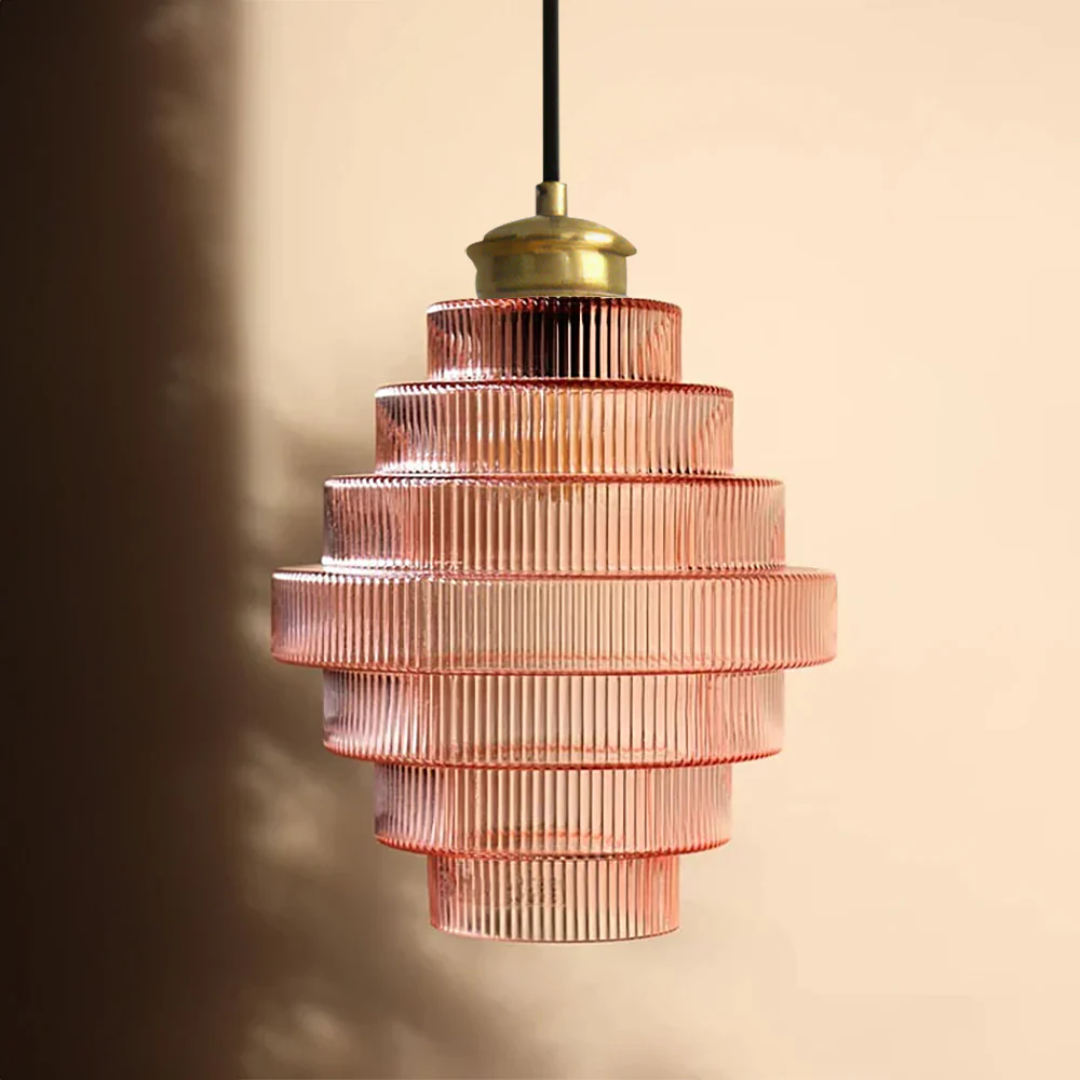 SMD Living golvende glazen hanglamp