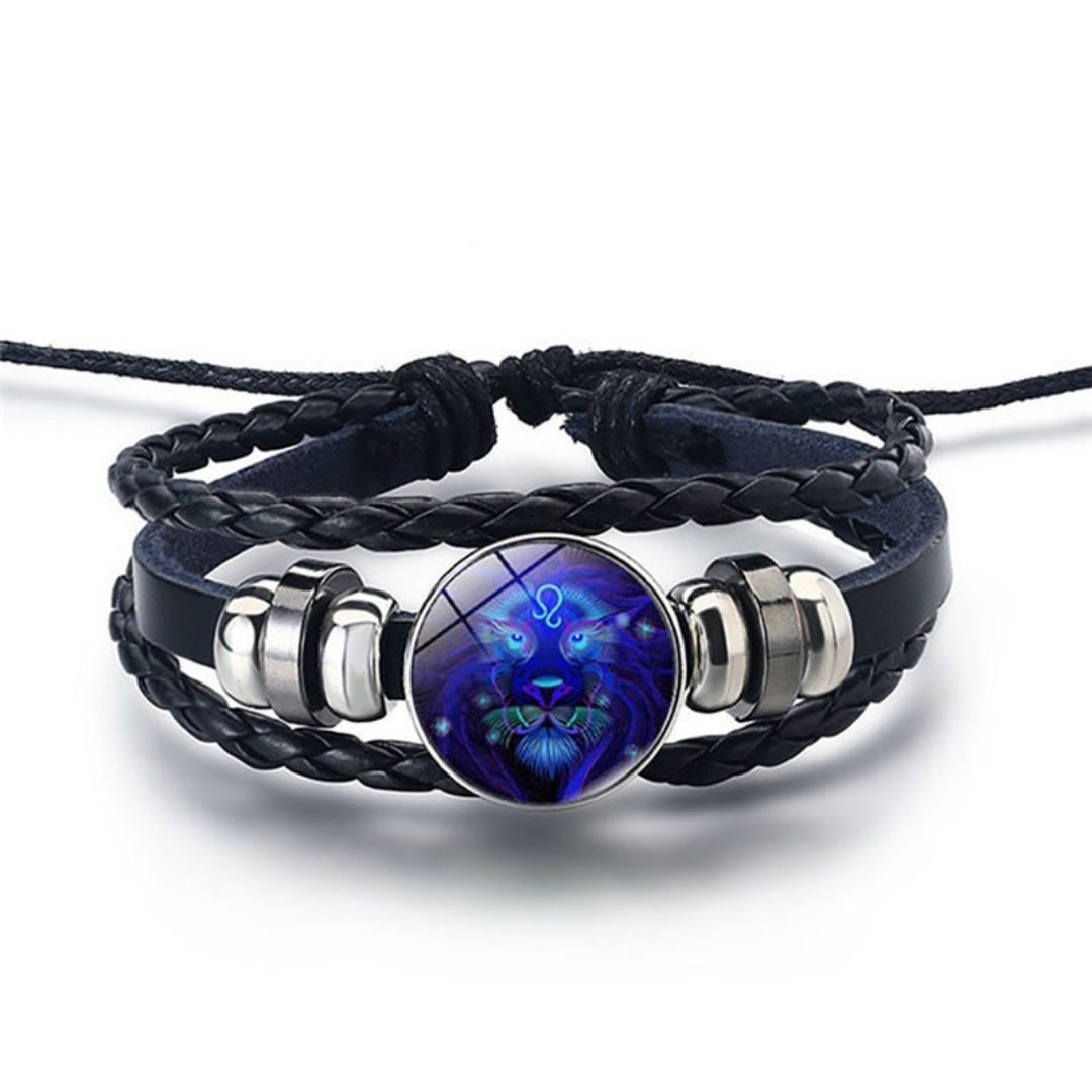 Hemels Harmonie leren sterrenbeeld armband