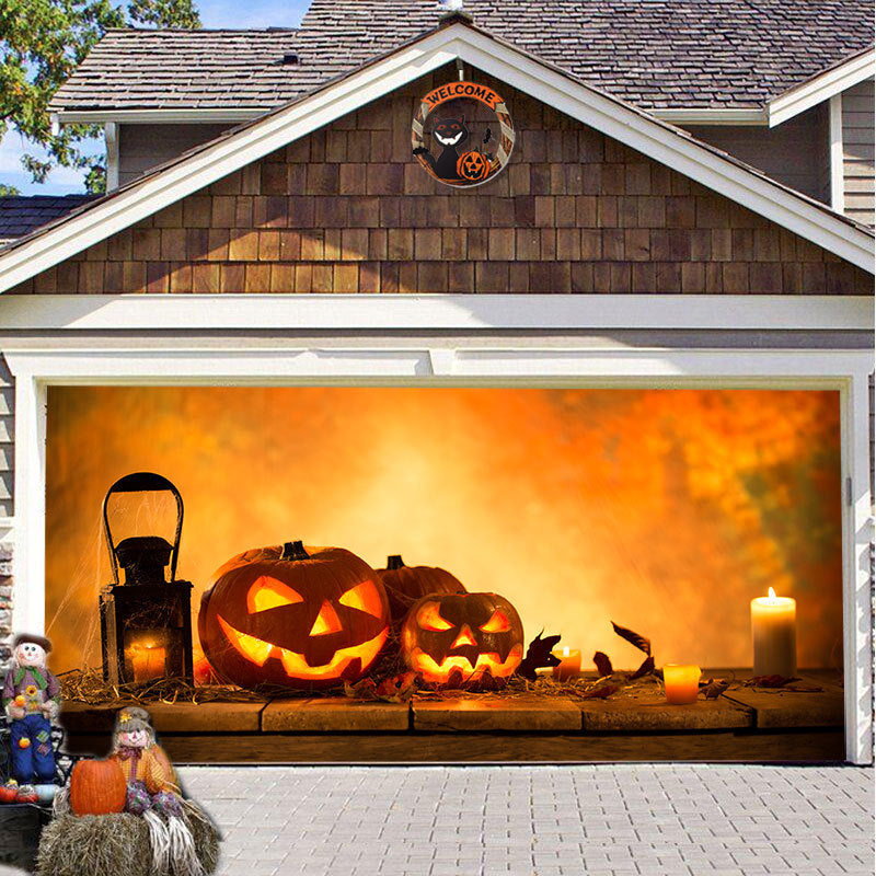 SpookShade Halloween garagedeur decoratie