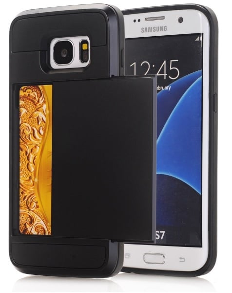 Galaxy S7 Slide Armor hoesje met pashouder