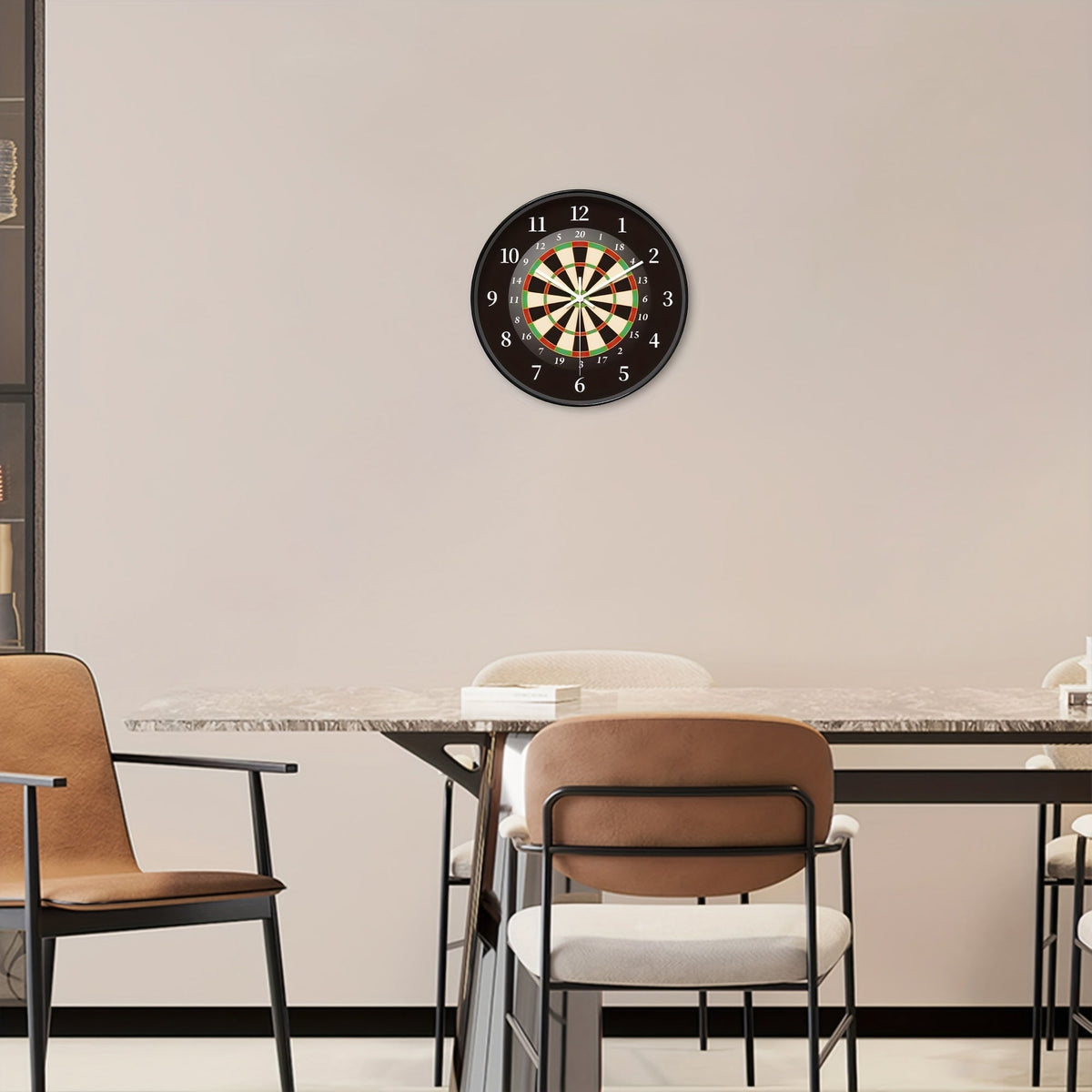 Dartbord wandklok