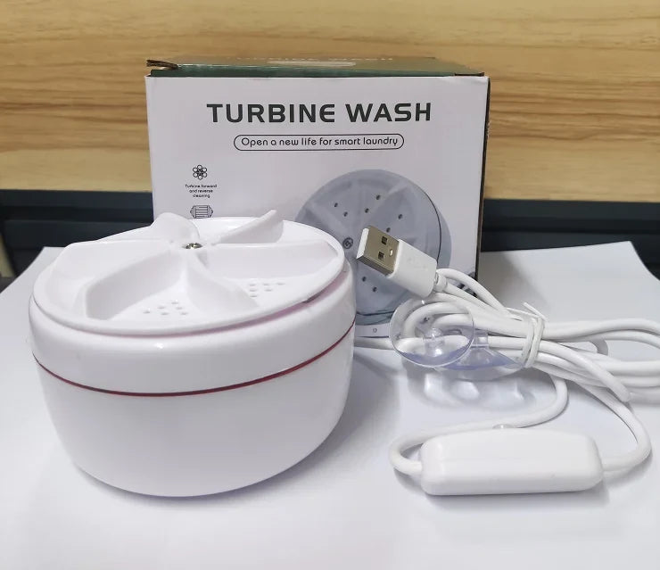 TurboGentle draagbare USB mini wasmachine