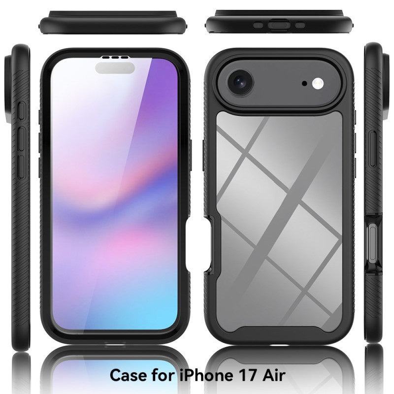 iPhone Air 360° Full Protect Hoesje met Screenprotector Zwart