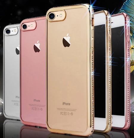 Bling strass-steentjes hoesje voor iPhone 7 / 8 / SE 2020