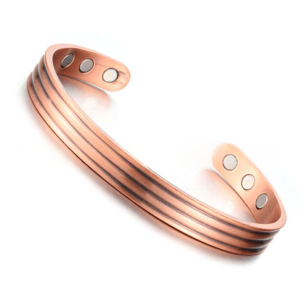 Minimalistische magnetische koperen armband