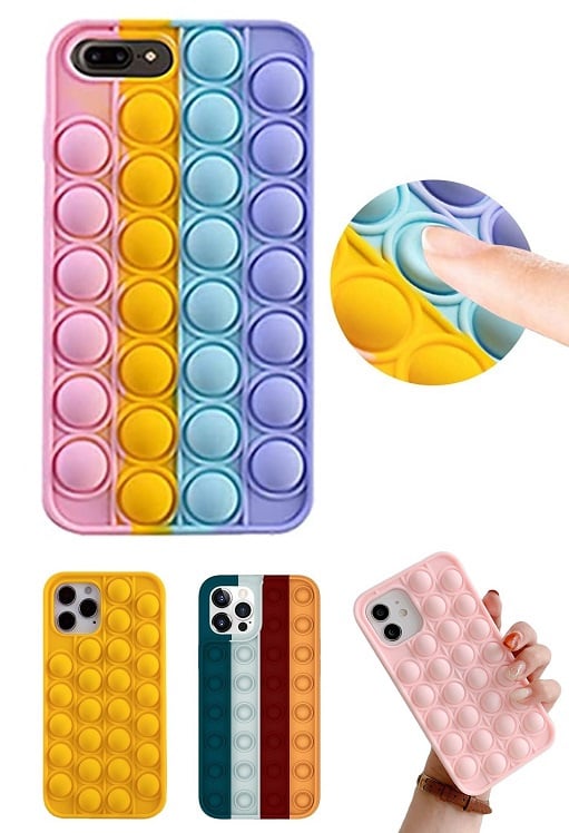 Pop It Fidget Toy TPU Hoesje voor iPhone 7 Plus / 8 Plus