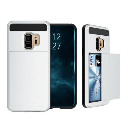 Galaxy S9 Plus Slide Armor hoesje met pashouder