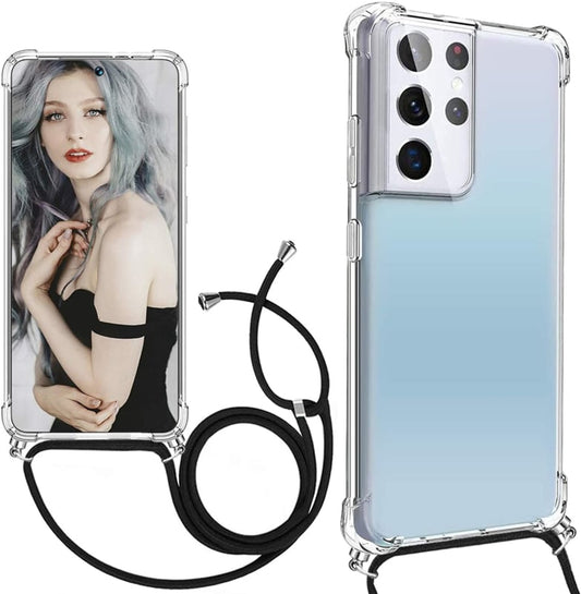 Galaxy S24 Ultra crossbody transparant TPU hoesje