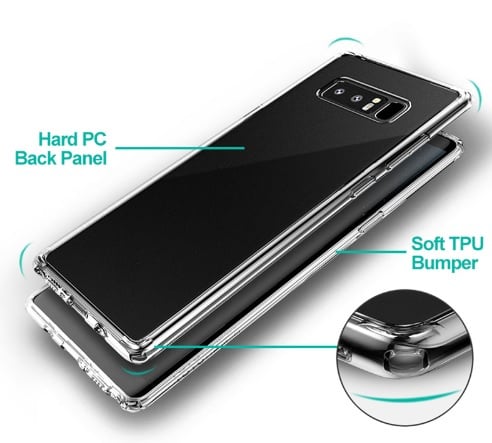 Galaxy Note 8 Ultra Hybrid Bumper Case