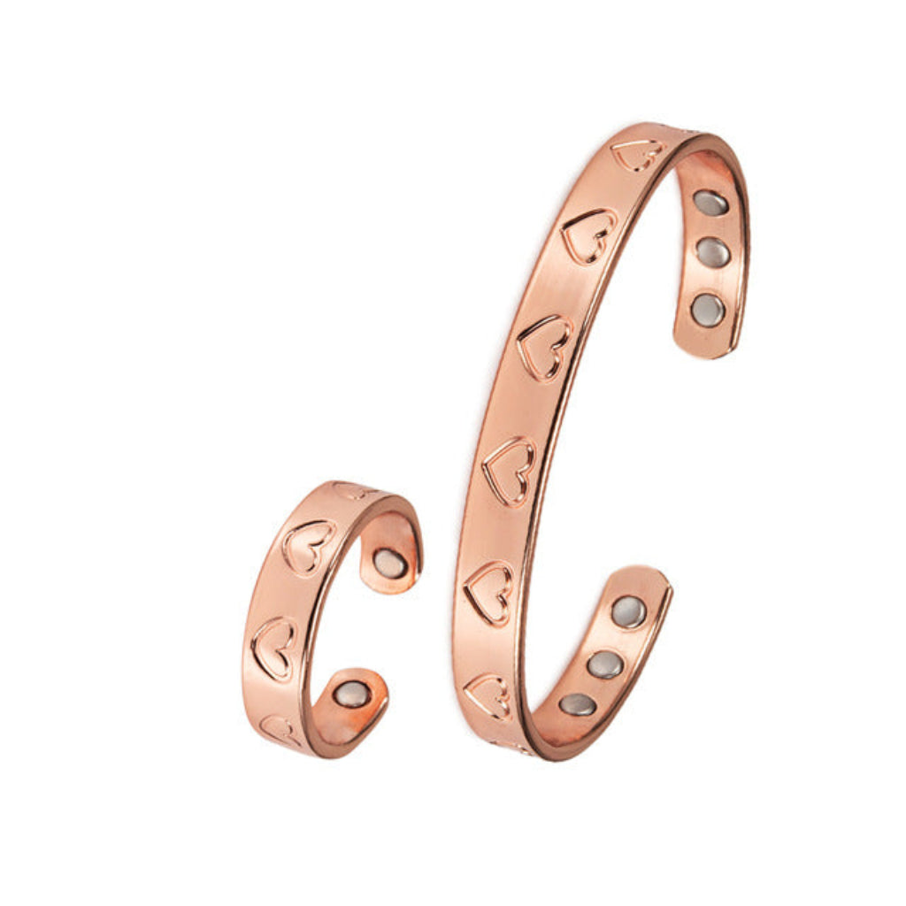 Verstelbare magnetische koperen armband