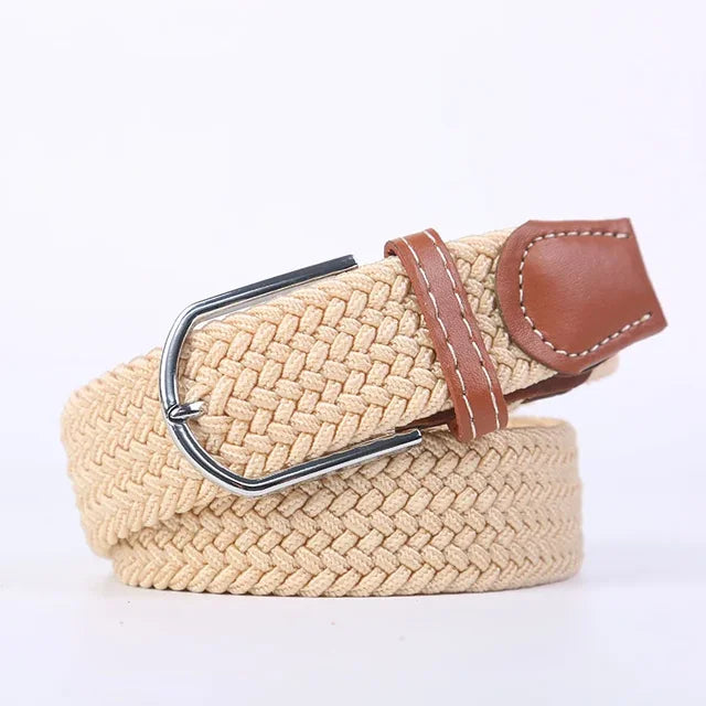 StretchBuckle elastische faux lederen riem