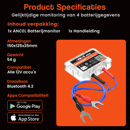 ANCEL BM200 draadloze accumonitor