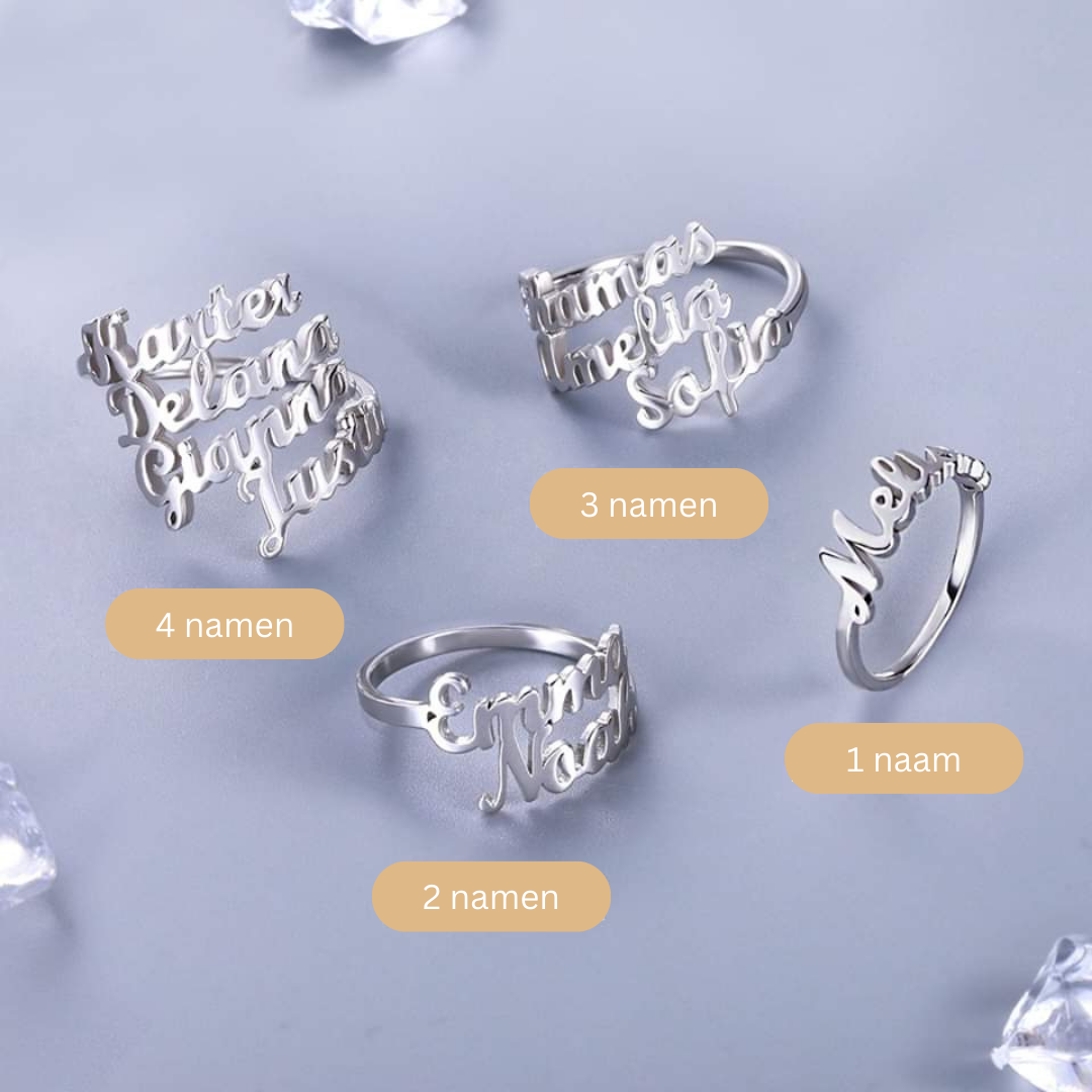 RingCrown gepersonaliseerde naamring