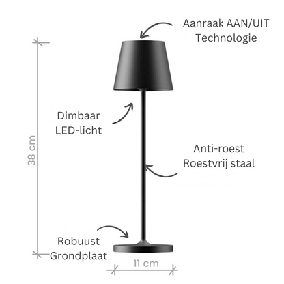 GlowTouch draadloze tafellamp