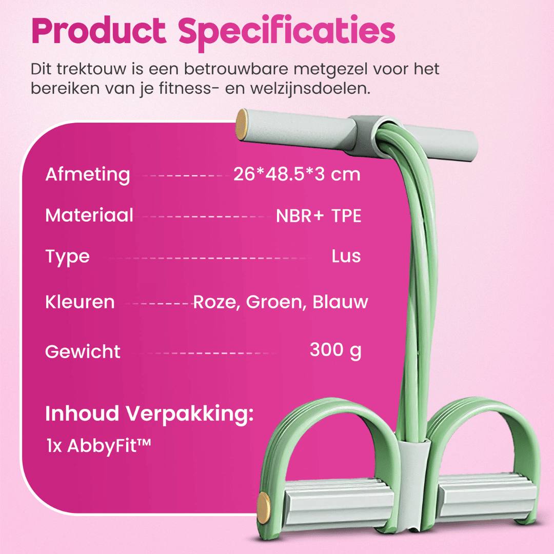 AbbyFit elastische trekkoordtrainer
