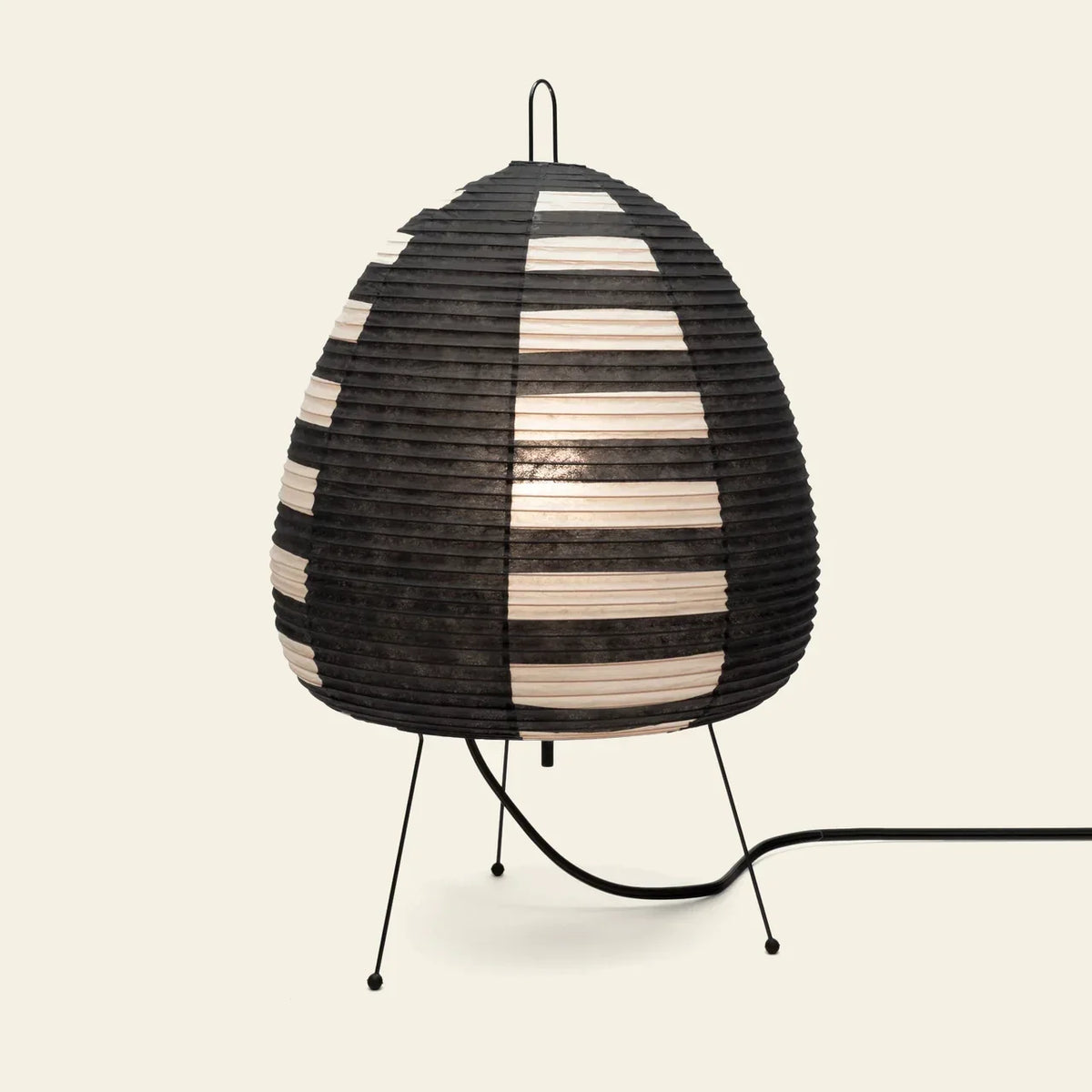 Japanse reispapier tafellamp met retro design