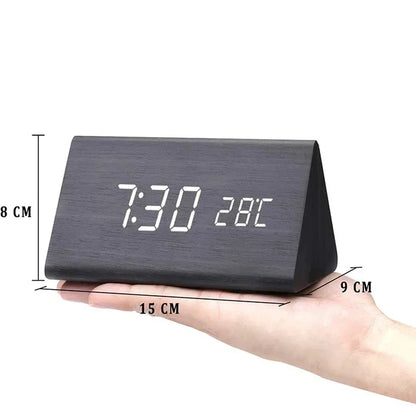 Lumio houtlook led-wekker