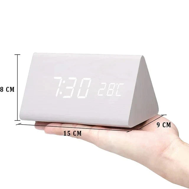 Lumio houtlook led-wekker