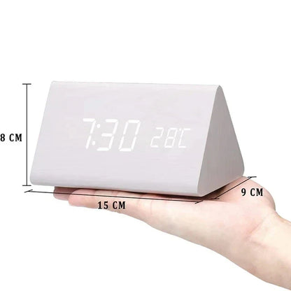 Lumio houtlook led-wekker
