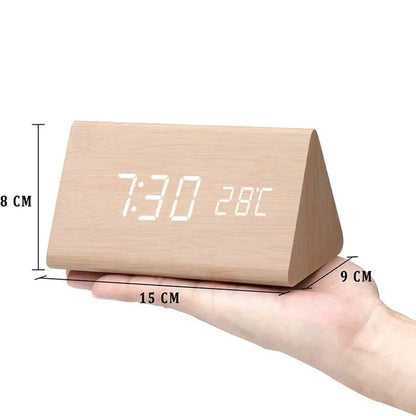 Lumio houtlook led-wekker