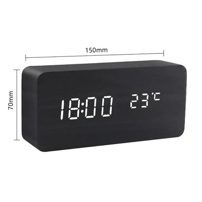 Lumio houtlook led-wekker