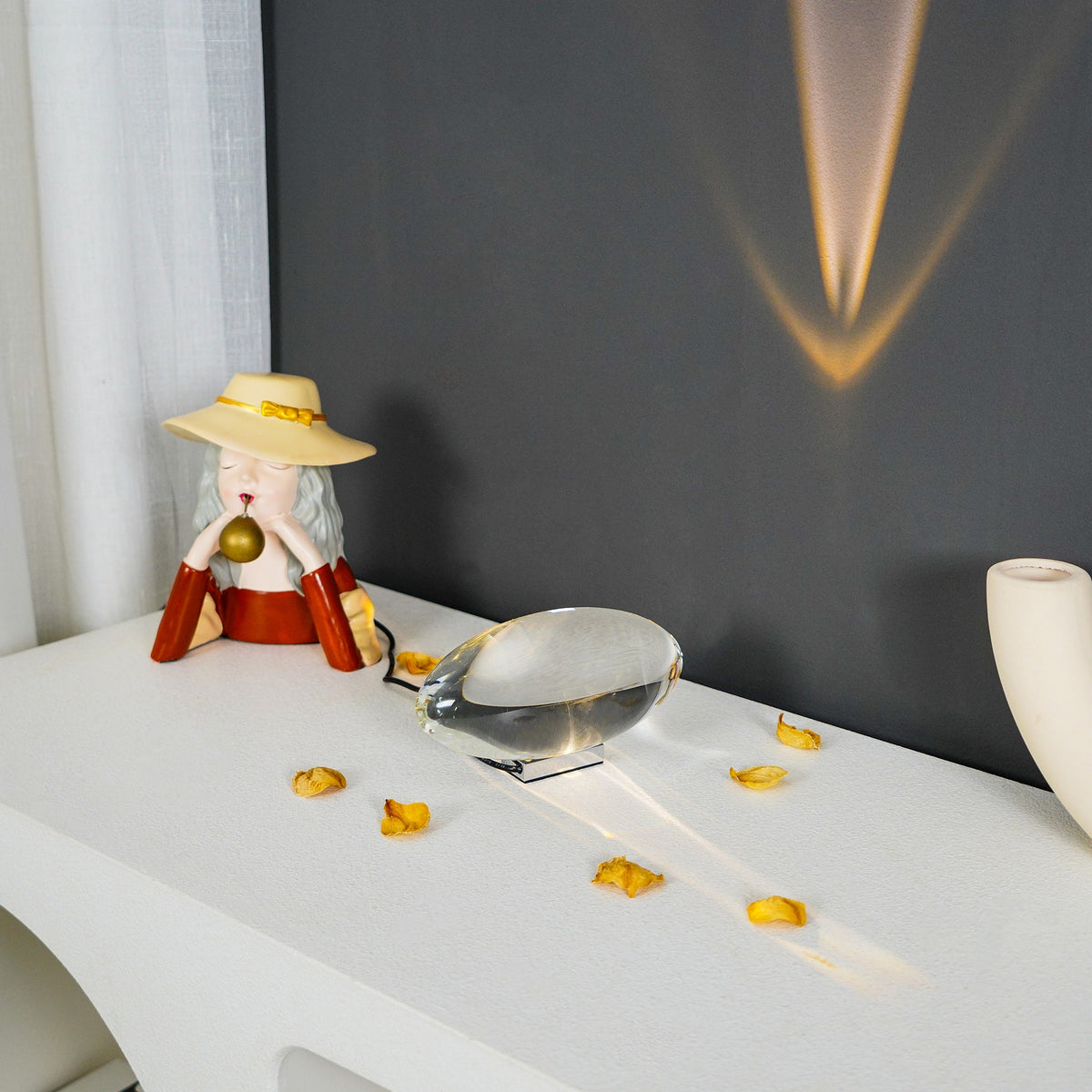 SMD Living design tafellamp met kristal lens