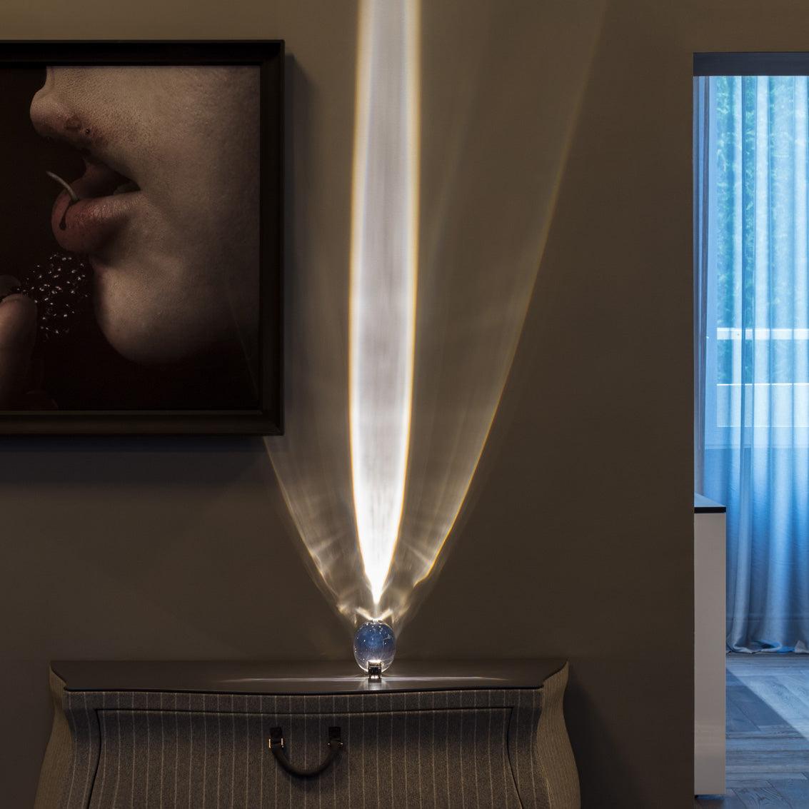 SMD Living design tafellamp met kristal lens