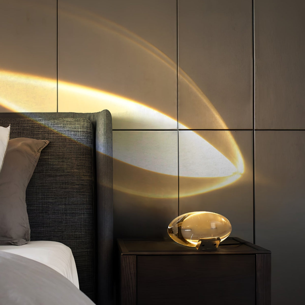 SMD Living design tafellamp met kristal lens