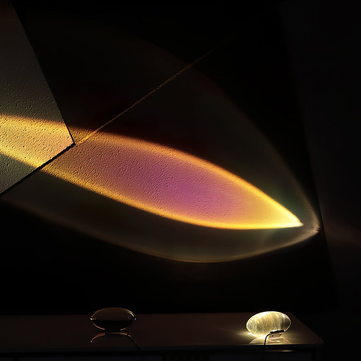 SMD Living design tafellamp met kristal lens