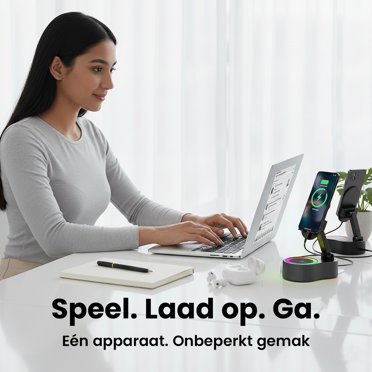 AuraDock draagbare geluidsdock