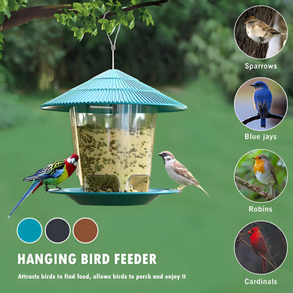 Automatische zeshoekige vogelvoederbak