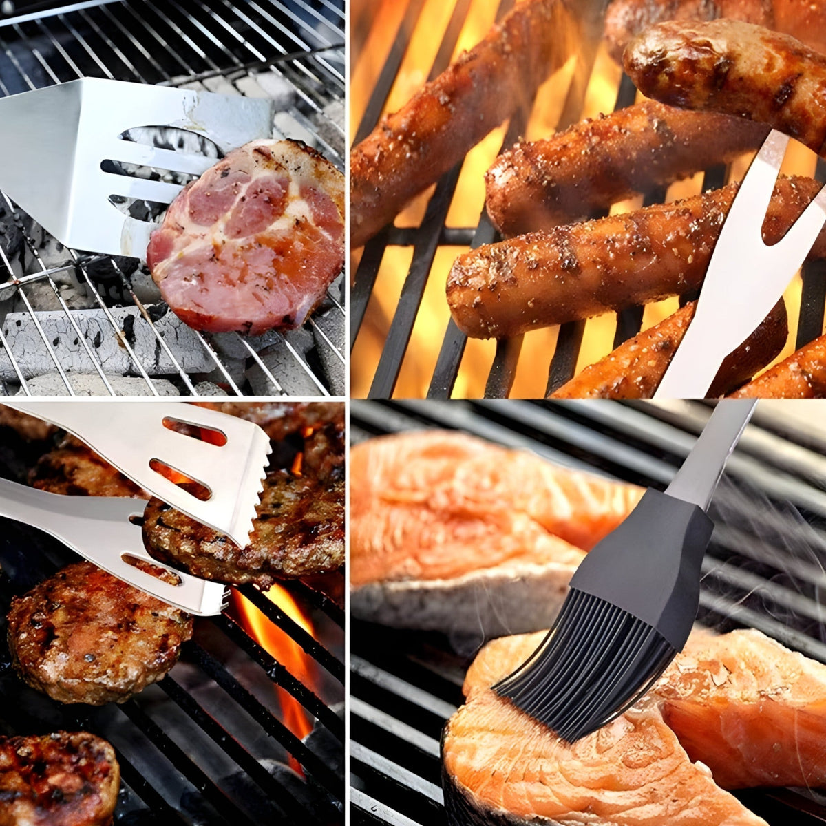RVS BBQ Gereedschapsset met Draagtas