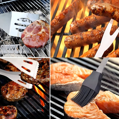 RVS BBQ Gereedschapsset met Draagtas