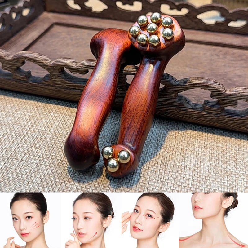 SILKSHI sandelhout gua sha gezichtsmassager