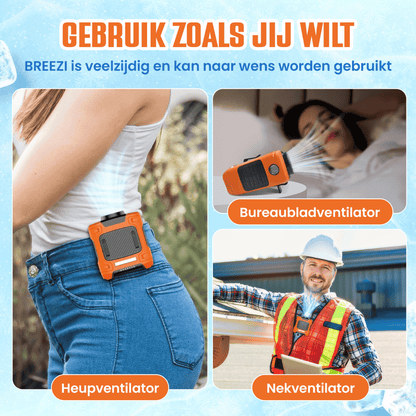 BREEZI draadloze ventilator clip