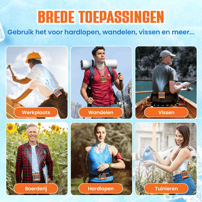 BREEZI draadloze ventilator clip