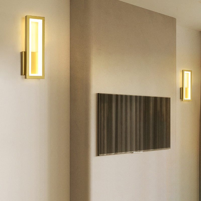 Lumio rechthoekige LED wandlamp