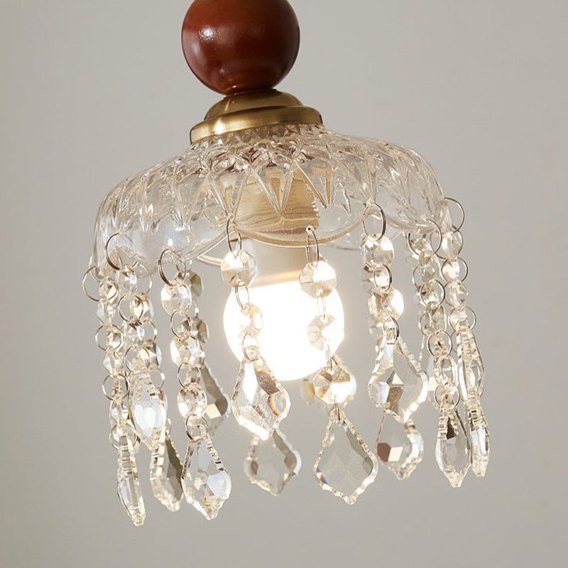 Minimalistische Walnoot Houten Hanglamp